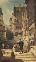 Carl Spitzweg German 18081885 Der Brieftrger
