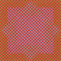 Richard Anuszkiewicz American b 1930 Untitled Red Pink Green  An Op Art Composition