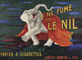 Leonetto Cappiello French 18751942 Je ne fume que le nil