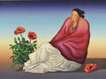 RC Gorman American 19322005 Woman with Poppies