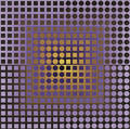 Victor Vasarely FrenchHungarian 19061997 Kanta Zoeld VioletYellow