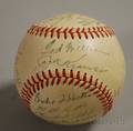1948 Boston Red Sox Autographed Baseball