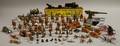 Group of Vintage Painted Lead and Metal Toy Military Figures and Vehicles
