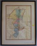 Framed Reprint Matthew A Lotter Map of the Provinces of NewYork and NewJersey