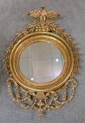 Federalstyle Giltwood and Gesso Girandole Mirror