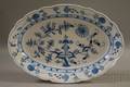 Meissen Oval Blue Onion Pattern Porcelain Platter