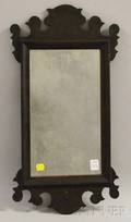 Small Blackpainted Chippendalestyle Mirror