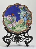 Large Chinese Cloisonne Charger