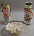 Three Painted Porcelain Items