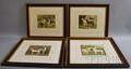 Set of Four Framed 19th Century Chromolithographs from Vero Shaws Cassells Illustrated Book of the Dog