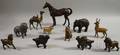 Eleven Painted Cast Iron and Metal Animal Figural Still Banks