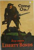 WWI Walter Whitehead Come On Poster