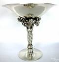 Small Georg Jensen sterling grape tazza
