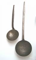 Two Pennsylvania wrought iron ladles