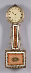 Mahogany Patent Timepiece or Banjo Clock Marked Simon Willard  Son