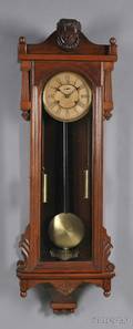 Ansonia Walnut Wall Clock