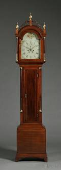 Daniel  Nathaniel Munroe Mahogany Tall Clock