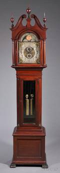 Nelson H Brown Mahogany Tall Clock