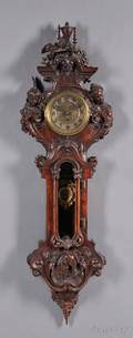 Carved Rococo Revival Wall Clock