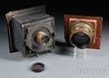 Two Goerz DoppelAnastigmat Brass Lenses