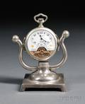Herbdomas Eightday Pocket Watch and Stand