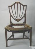 George III mahogany shieldback dining chair ca 1790