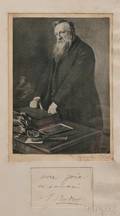 Rodin Auguste 18401917 Portrait and Two Signatures
