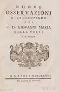 Della Torre Giovanni Maria 17101782 Nuove Osservazioni Microscopiche