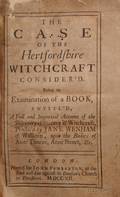 Wenham Jane d 1730 The Case of the Hertfordshire Witchcraft Considerd