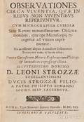 Buonanni Filippo 16381723 Observationes circa Viventia