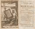 Martial 40102 AD Epigrams of Martial Englished