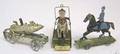 American tin horse and policeman platform toy