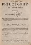 Power Henry 16231668 Experimental Philosophy