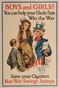 World War I Recruiting Poster Boys and Girls You Can Help your Uncle Sam Win the War