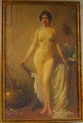 Herbert Cyrus Farnum American 18661925 Standing Nude in a Studio Interior