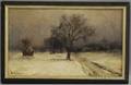 Francois B De Blois AmericanCanadian 18291913 Snowy Winter Day