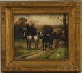 Scott Nicholas Winfield Leighton American 18491898 Two Horses