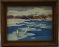 Carl Harold Nordstrom American 18761965 Gulls on the Ice Rockport