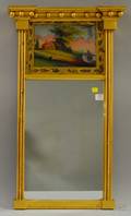 Federal Giltwood and Gesso Tabernacle Mirror