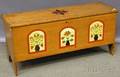 Pennsylvaniastyle Paintdecorated Pine Sixboard Blanket Box