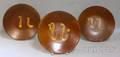 Three Slipdecorated Redware Plates