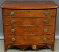 Federal Inlaid Mahogany Bowfront Bureau
