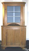 Pennsylvania 2part pine corner cupboard
