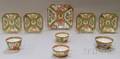 Nine Chinese Export Rose Medallion Pattern Porcelain Table Items