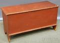 Redpainted Pine Sixboard Blanket Box