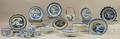 Approximately Fifty Pieces of Chinese Export Canton Porcelain Tableware