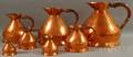 Seven Graduated Copper Haystack Measures