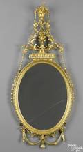 Adam style giltwood mirror late 19th c