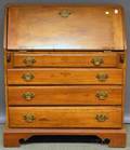 Country Chippendale Pine Slantlid Desk