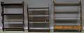 Three Mahogany and Walnut Wall Shelves